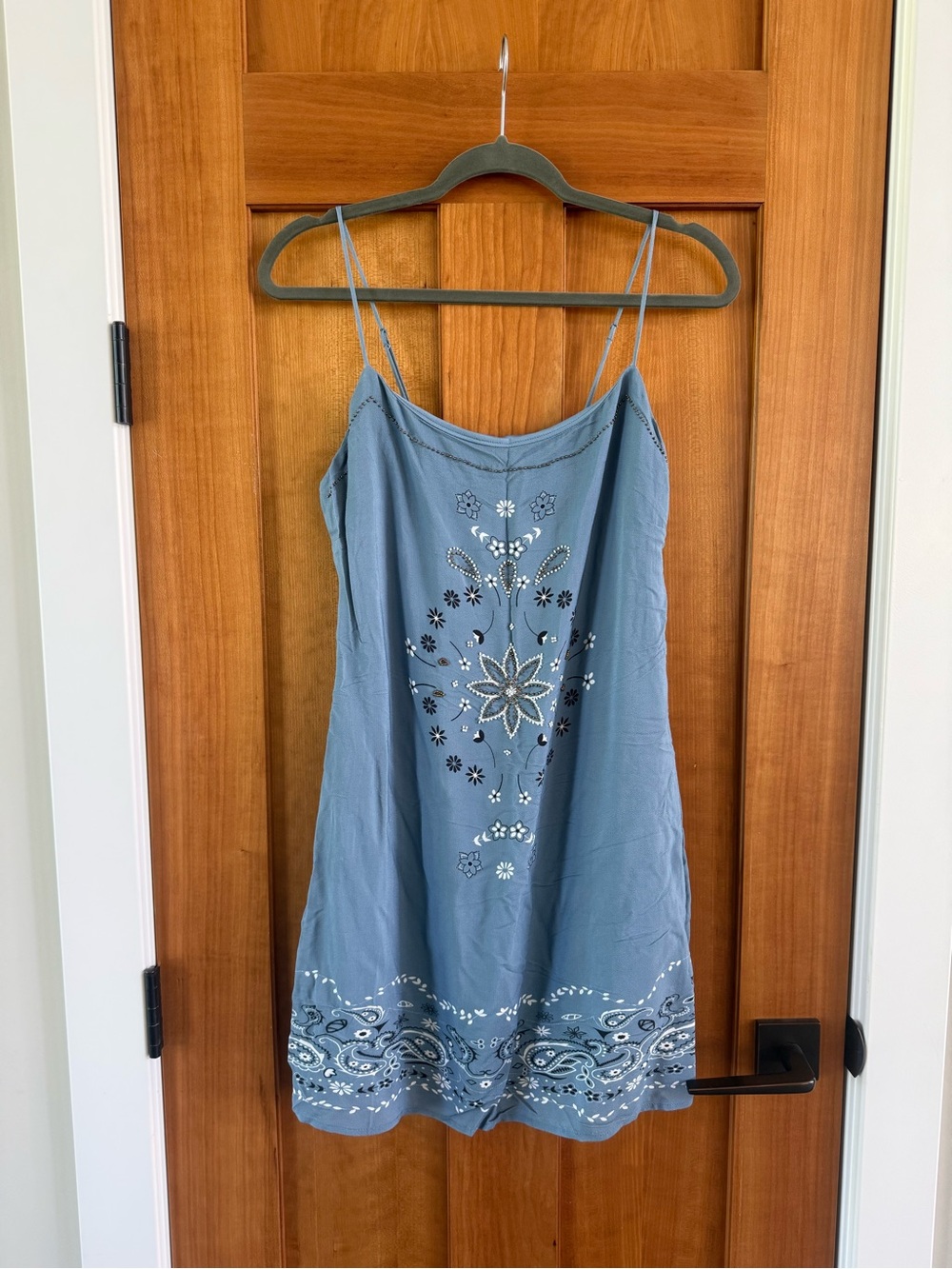 Blue Bandana Print Dress - Wild Fable
